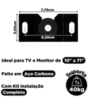Suporte Fixo Universal Para Tv Lcd, Led 10" A 71" Aço Carbono