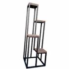 Suporte Floreira Para 4 Vasos De Flores E Plantas - Preto Ele