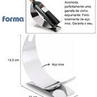 Suporte Garrafas Santé Feito De Aço Inox Forma Inox Vinho