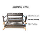 Suporte Grill Manual Bancada Churrasqueira 70x45 Gourmet Aço