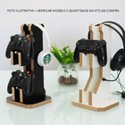 Suporte Headset E Controle Em Mdf Branco 35x16,5x15