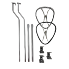 Suporte Home Theater C/ 3 Suporte Parede + 2 Pedestais Caixa