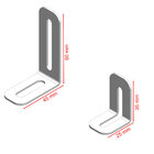 Suporte Home Theater Caixa De Som 4 Unid - Branco