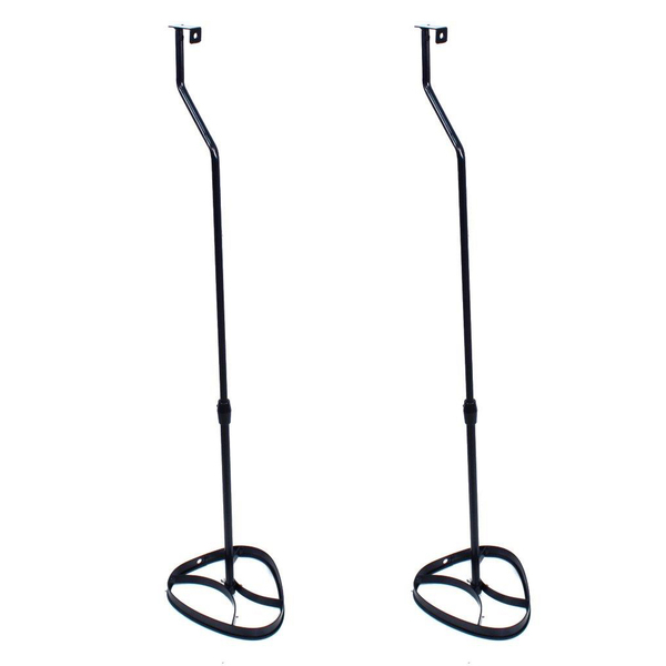 Suporte Home Theater Preto C/ 2 Pedestais C/ Regulagem De Alt