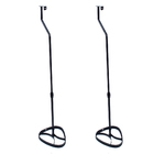 Suporte Home Theater Preto C/ 3 Suporte Parede + 2 Pedestais