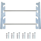 Suporte Inox Churrasqueira 4 Posições +2 Tubos Alumínio 40cm