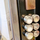 Suporte Inox Metal C 6 Porta Condimentos Aço Inox Magnético