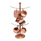 Suporte Jogo Desmontável Copos Canecas Xícaras Em Cobre Puro