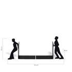 Suporte Livros Em Aco Trabalhador Divertido Aparador Jogos Bi