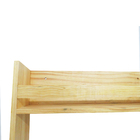 Suporte Livros Pinus 3 Níveis Barra Proteção Sem Pintura