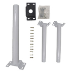 Suporte Luminaria Solar Kit 3 Uni Barra Aço Poste Quintal Est