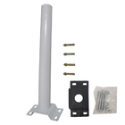 Suporte Luminaria Solar Poste Barra Aço Jardim Rua Quintal Es