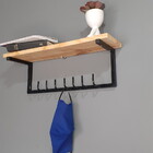 Suporte Madeira 7 Ganchos Metalon