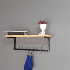 Suporte Madeira 7 Ganchos Metalon