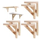 Suporte Madeira Mão Francesa Pinus Vintage 30x30 6 Unidades