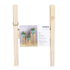 Suporte Madeira para Chão Marrom 30x17x17cm