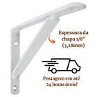 Suporte Mão Francesa 25cm Para Prateleira 32un Kit Parafusos