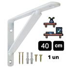 Suporte Mão Francesa 40cm Para Prateleira 1un+kit Parafusos