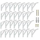 Suporte Mão Francesa 40cm Para Prateleira 30un+kit Parafusos