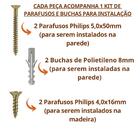 Suporte Mão Francesa 50cm 20 Peças Cantoneira P/ Prateleira