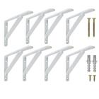 Suporte Mão Francesa 50cm Para Prateleira 8un+kit Parafusos