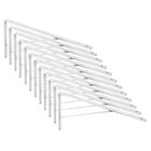 Suporte Mão Francesa Metal Branco 30cm – Overtime, Tamanho: 3