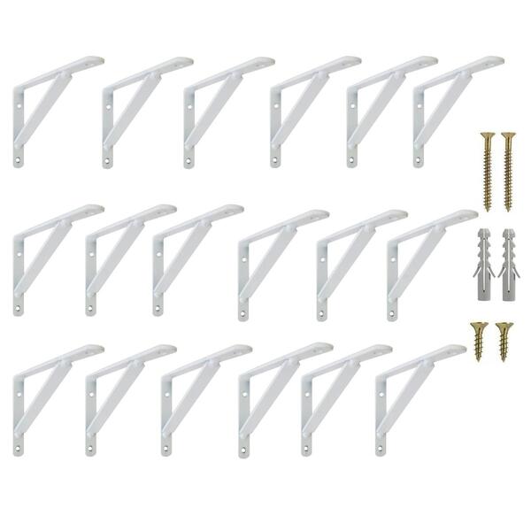 Suporte Mão Francesa Reforçada 25cm Para Prateleira 20 Peças