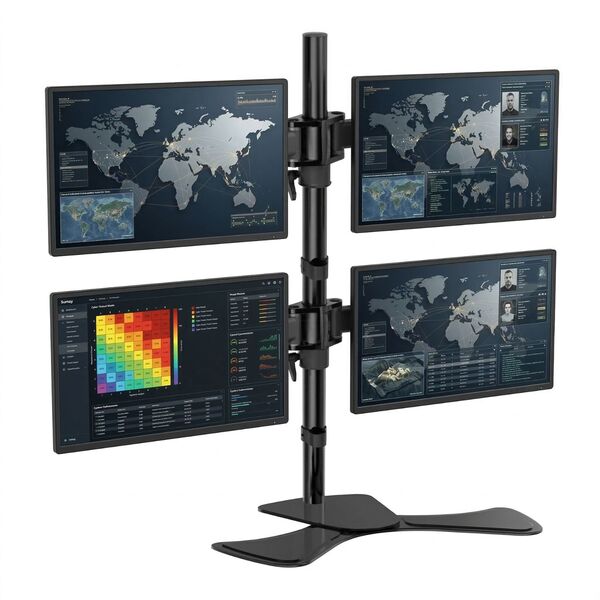 Suporte Mesa 4 Monitores 13 A 24 Articulado Sumay Sm400 Vesa