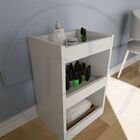 Suporte Mesa +3 Bandejas Auxiliar Para Clínica De Estética