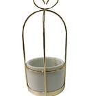 Suporte Metal Vaso De Resina Estilo Nórdico 3072