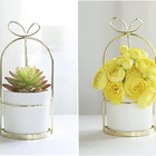 Suporte Metal Vaso De Resina Estilo Nórdico 3072