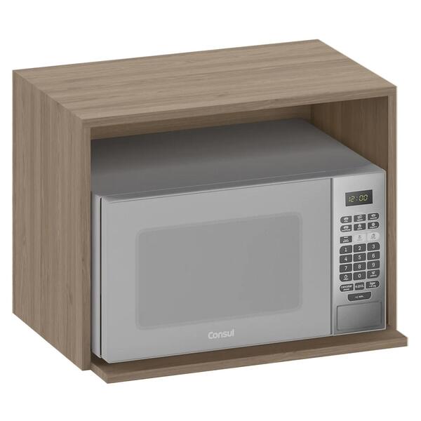 Suporte Micro-ondas Forno 58cm Aéreo Grace Carvalho Oak Z44 -