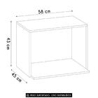 Suporte Micro-ondas Forno 58cm Aéreo Grace Carvalho Oak Z44 -