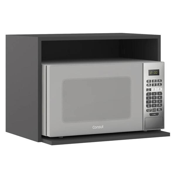 Suporte Micro-ondas Forno 58cm Aéreo Grafite Z44            -