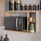 Suporte Micro-ondas Forno Armário Aéreo 80cm 2 Prateleiras Ma