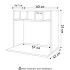 Suporte Micro-ondas Forno Armário Aéreo Com Adega 60cm Lótus