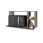 Suporte Microondas Com 2 Nichos Em Mdp Suspenso Zain 80cm M12