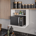 Suporte Microondas Com Nicho Porta Tempero Para Cozinha Louis
