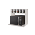 Suporte Microondas Com Nicho Porta Tempero Para Cozinha Louis