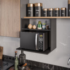Suporte Microondas Com Nicho Porta Tempero Para Cozinha Louis