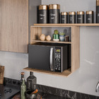 Suporte Microondas Com Nicho Porta Tempero Para Cozinha Louis