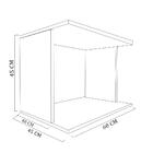 Suporte Microondas Simples Madeirado Em Mdf [f031]