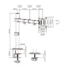 Suporte Monitor 15 A 34' Articulado Ctm11c