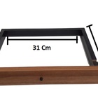 Suporte Monitor Mdf  C/2 Gavetas Chave Canelato