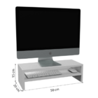 Suporte Monitor Mesa Elevado Home Office Organização 50cm - B