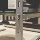 Suporte Monitor Reliza Office Prata Vidro Incolor 25x33x6cm