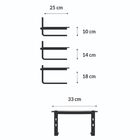 Suporte Monitor Reliza Office Prata Vidro Incolor 25x33x6cm