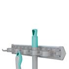 Suporte Mops E Vassouras C/11 Compartimentos Cinza Flashlimp