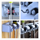 Suporte Multiuso Organizadora De Rodo E Vassoura - 6 Ganchos