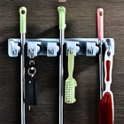 Suporte Multiuso Organizadora De Rodo E Vassoura - 6 Ganchos